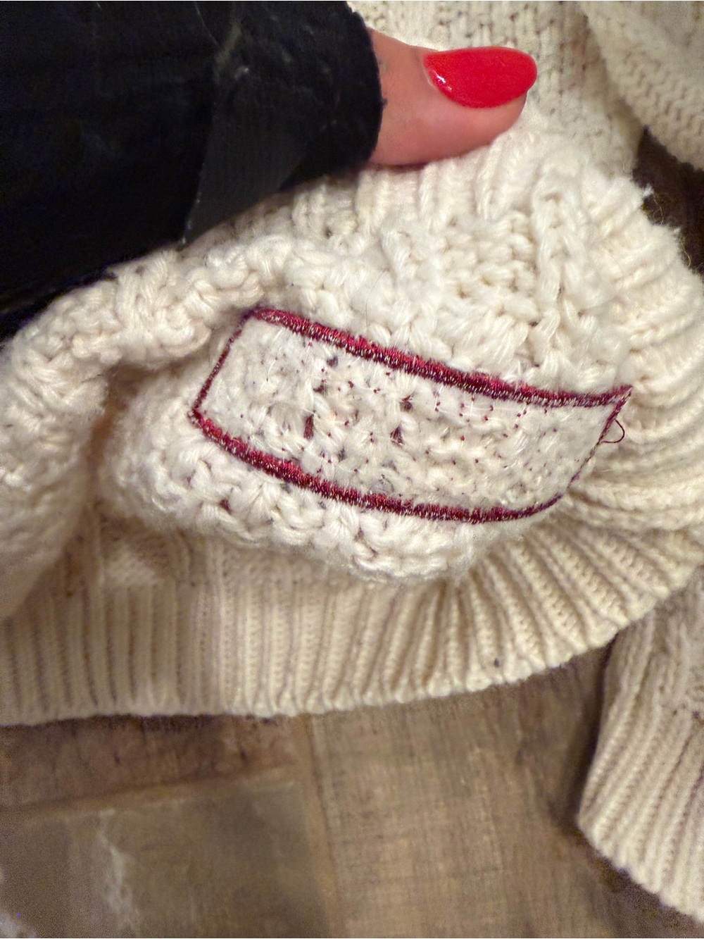 Taylor Swift Cable-Knit OG Red Cardigan M/L - Picture 3 of 5